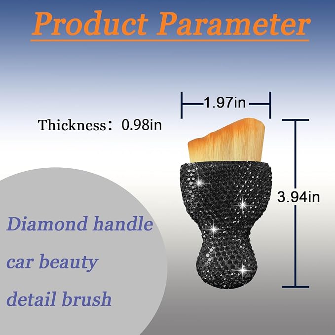 Car Detailing Cleaning Brush, Auto Interior Dust Brush - Image 2