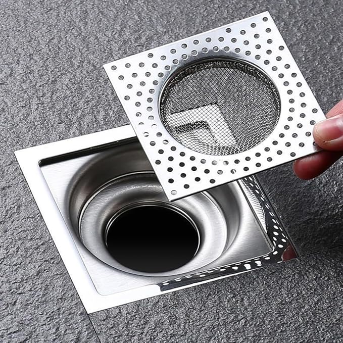 Bathroom Drain Cover, Hair Stopper by 4every