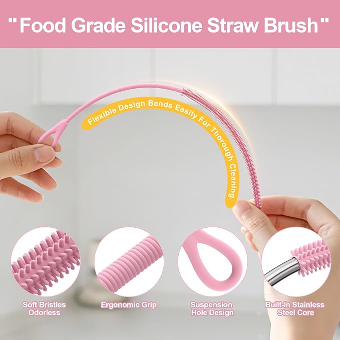 Silicone Straw Cleaner Brush - Image 3