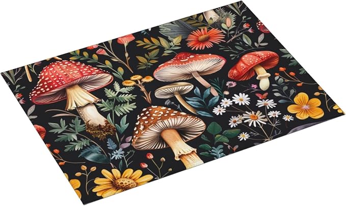 Forest Floral Mushroom Dish Drying Mat - Image 2