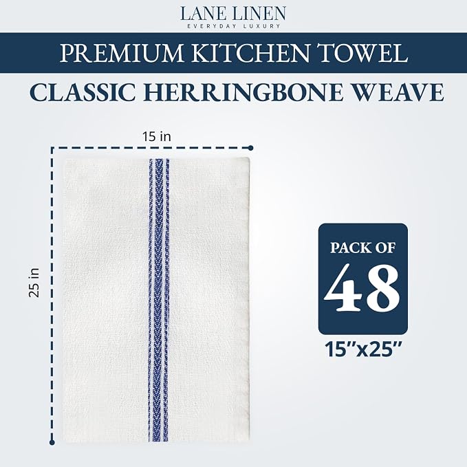LANE LINEN Kitchen Towels Bulk Set - Image 2