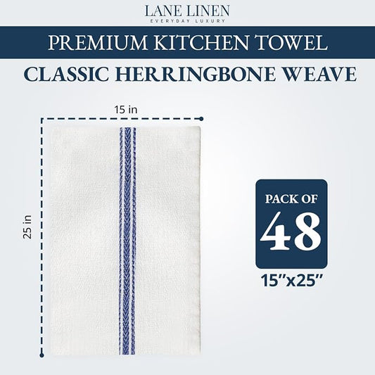 LANE LINEN Kitchen Towels Bulk Set - Image 2