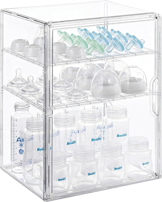 Baby Bottle Organizer – 3-Tier Bottle Storage Organizer Baby by ERTIUANIO