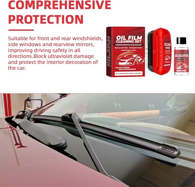 Oil Film Cleaning Brush for Car Windows, Automotive Oil Film Cleaning Brush - Image 7