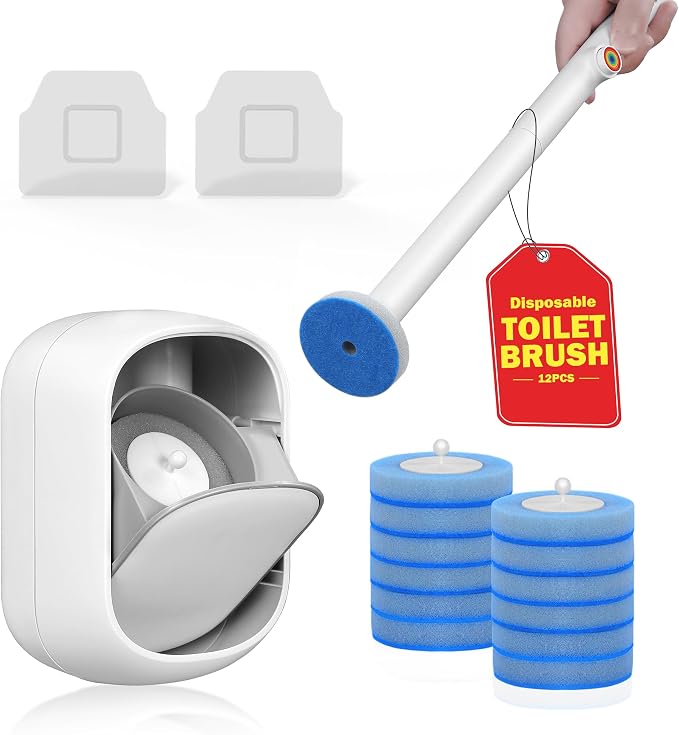 Toilet Cleaner Wand, Disposable Toilet Brush and Holder Set, Toilet Bowl by Unknown