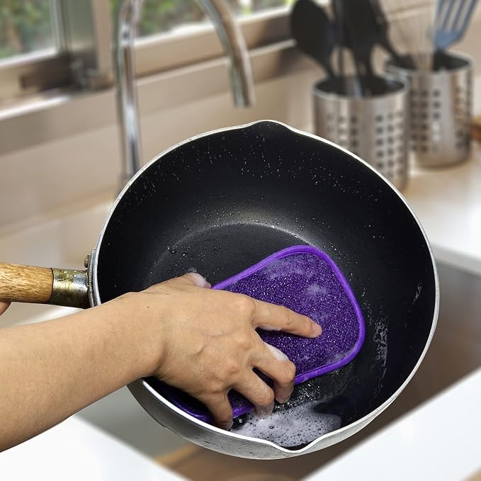 10 Pack Kitchen Dish Sponges Scrubber Non-Scratch Multi-Purpose Dishcloths - Image 5
