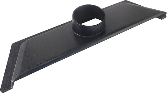 24" Wide x 7" Deep With 2" High Opening Floor Dust Sweep ABS Plastic with 4" OD by Taytools