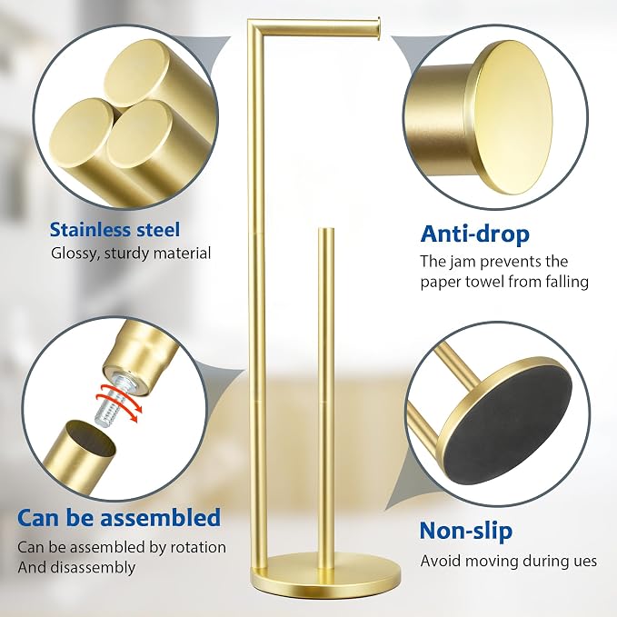 Toilet Paper Holder Stand, Toilet Paper Holder Free Standing, Toilet Paper Roll - Image 3