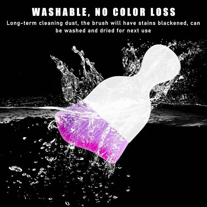 Car Interior Dust Brush, Soft Scratch Free Auto Detailing Brushes, Universal - Image 5