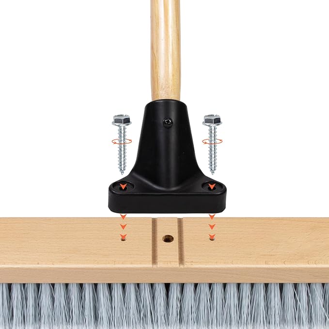 ALANNG 24” Push Brooms for Indoor and Outdoor, Heavy Duty Broom for Sweeping - Image 8