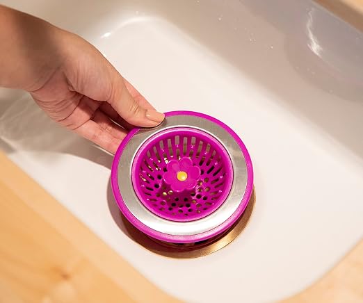 Joie Bloom Kitchen Sink Strainer Basket, Fits All Standard Sinks, Stainless - Image 4