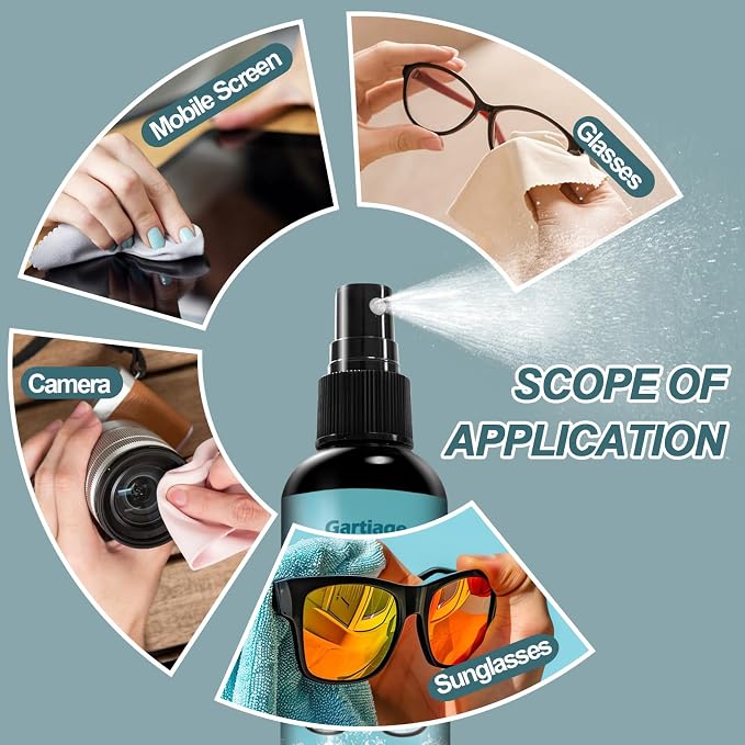 Eyeglass Scratch Remover for Lenses, Eyeglass Cleaner Spray, Glasses Lens - Image 3