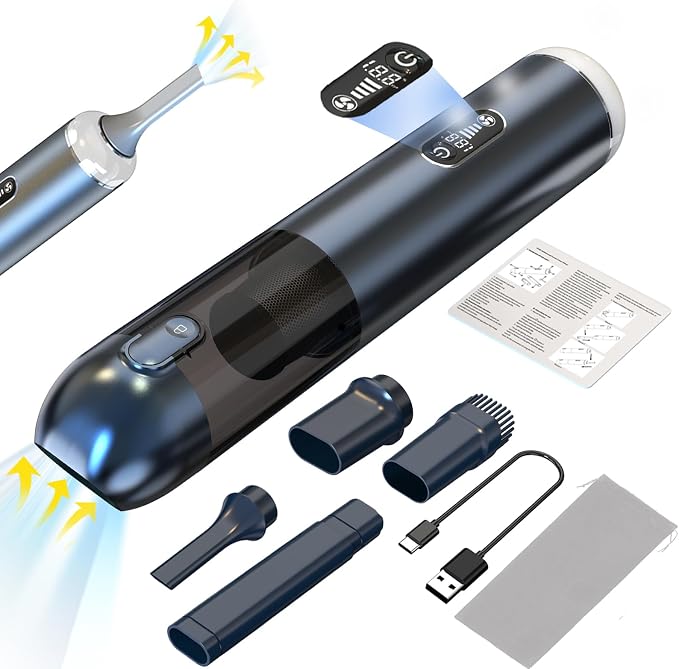 TEZILON Car Vacuum Cleaner 18000Pa Powerful Suction HEPA Filter, Portable by TEZILON