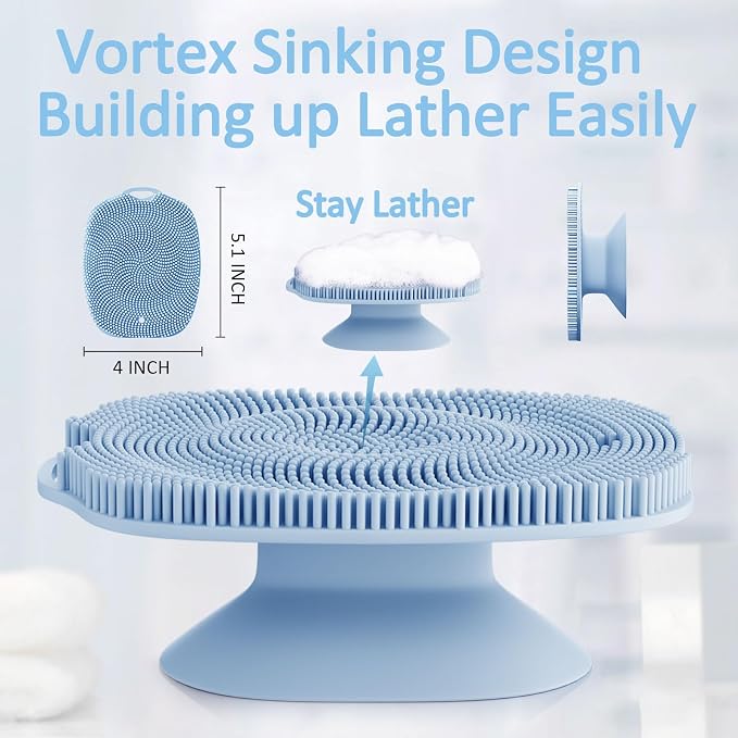 Soft Silicone Body Scrubber Gentle Like a Hand Exfoliating Your Skin and Build - Image 5