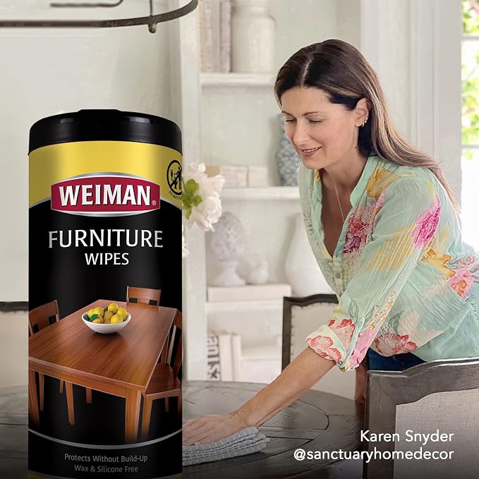 Weiman Wood Polish and Cleaning Wipes, - Image 6