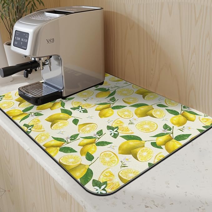 Dish Drying Mat for Kitchen Counter Matt, Super Absorbent Non-slip Rubber Backed - Image 5
