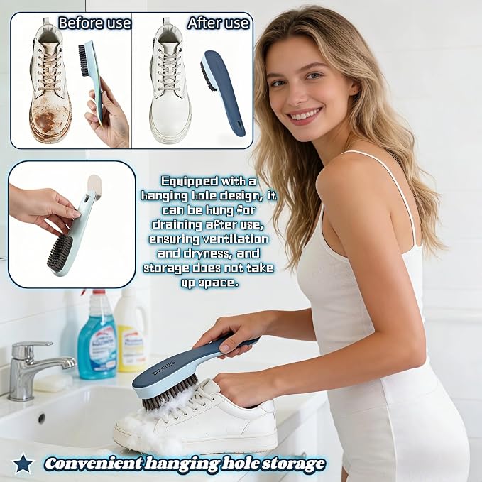 Ergonomic Shoe & Clothing Brush Set - Image 6