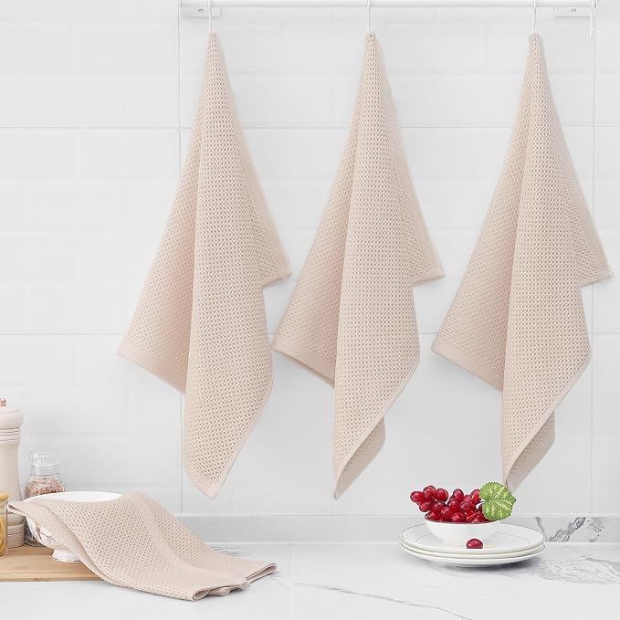 Homaxy 100% Cotton Waffle Weave Kitchen Dish Towels, Ultra Soft Absorbent Quick - Image 6