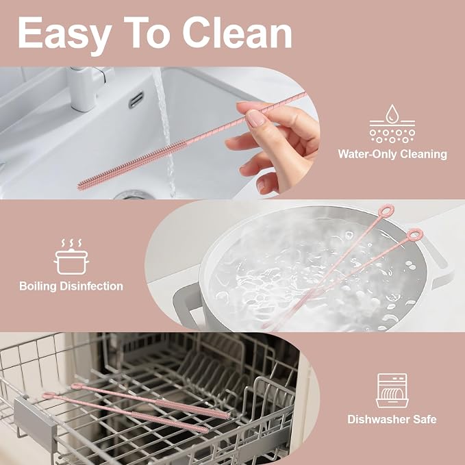 YOTIME Silicone Straw Cleaner Brush - Image 6