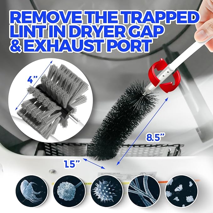 Holikme 30 Feet Dryer Vent Cleaner Kit, Flexible Lint Brush - Image 5