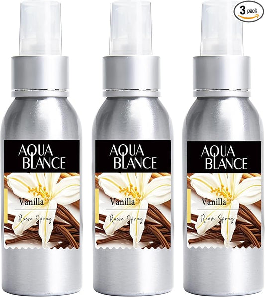 Fragrant Room Spray, 3 x 3.4 fl oz, Air Fresheners Odor Eliminator by AQUABLANCE