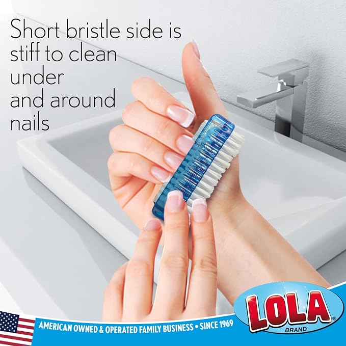LOLA Classic Hand & Nail Brush, 2 Sided - Image 3