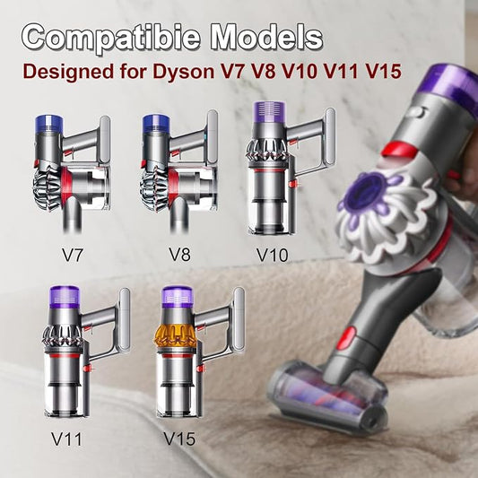 Mini Motorized Tool Brush Head for Dyson V7 V8 V10 V11 V15 Cordless Vacuum - Image 2
