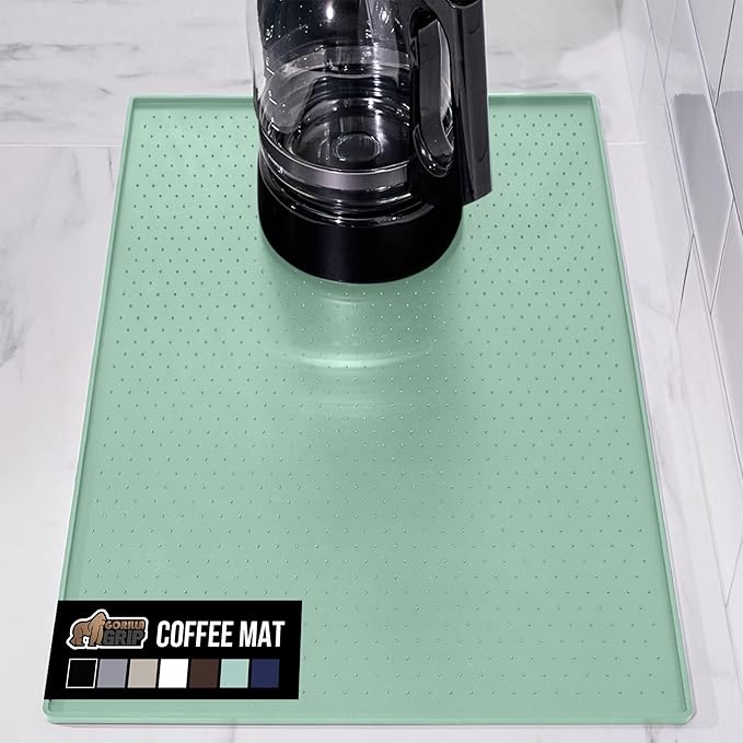 GORILLA GRIP Silicone Coffee Mat, Espresso Machine Bar Accessories, Keep by GorillaGrip
