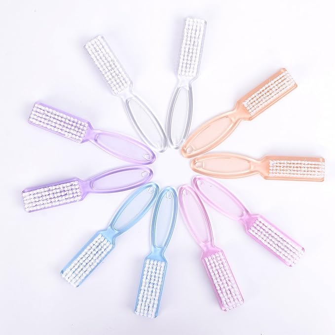 Yesker 10 Pcs Handle Nail Scrubber Cleaning Brushes - Image 5