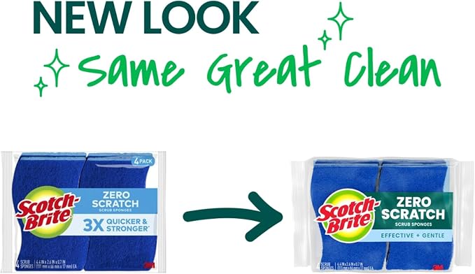 Scotch-Brite Zero Scratch Non-Scratch Scrub Sponges, Sponges - Image 2