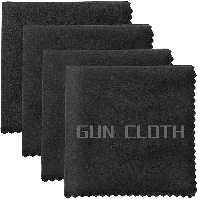4 Pack Microfiber Gun Cleaning Cloth, Reusable Microsuede Cleaning/Polishing by Miaozhun