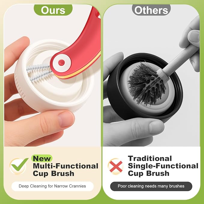 3 in 1 Cup Lid Cleaning Brush 4 Pack - Image 5