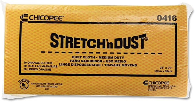 Chicopee 0416 Stretch 'n Dust, Medium Duty 24" x 24" Unfolded Dust Clothes - Image 2