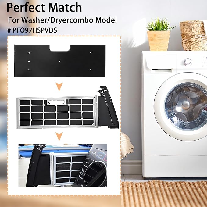 6 Pcs GE Washer Dryer Combo, WH01X35719 Lint Filter replacement - Image 3