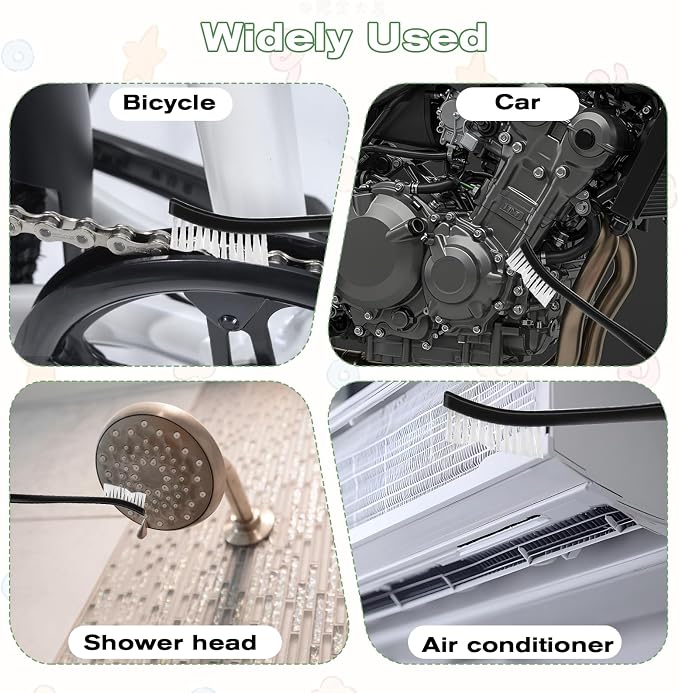 4 Pcs Small Cleaning Brushes, Nylon Bristles Small Detailing Crevice Brush - Image 5