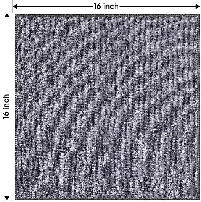 HOMEXCEL Microfiber Cleaning Cloths 12 Pack, Premium 16 x 16 inch Microfiber - Image 7