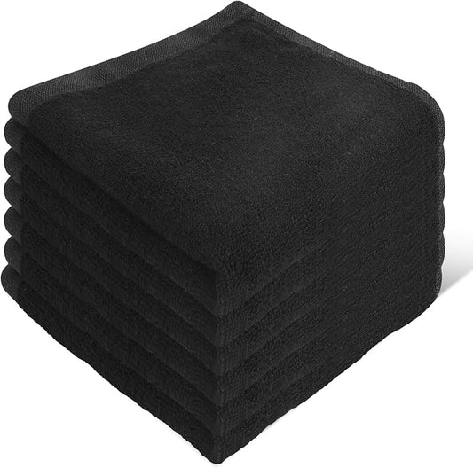 6 Pack Microfiber Wash Cloth, 12x12 Inch Highly Absorbent and Soft Feel by INFICRIME