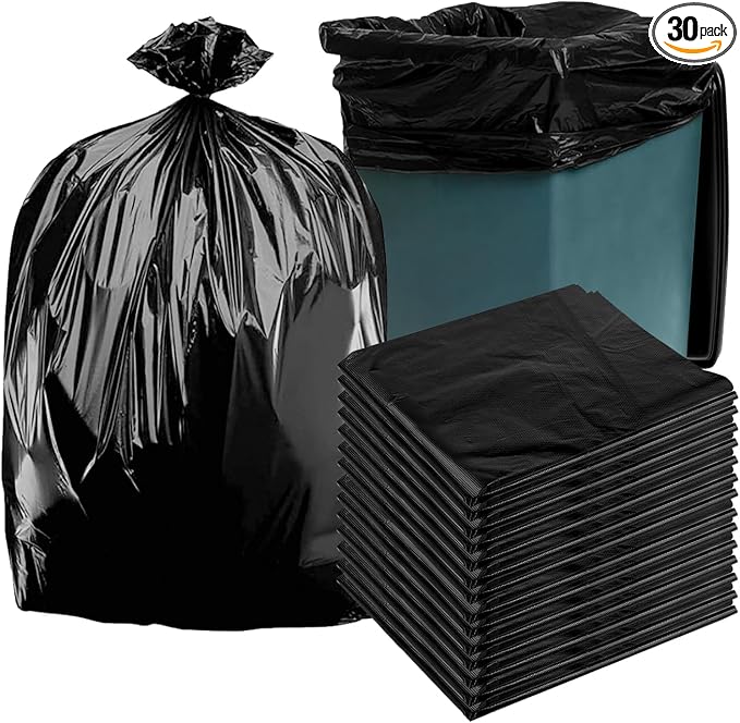 48 gallon heavy duty trash bags, 39.37x47.24 inches, extra strong construction by Unknown