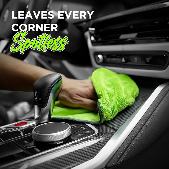 6-Pack Microfiber Towels for Cars Ultra Absorbent and Scratch-Free Car - Image 4