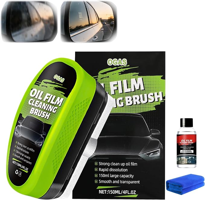 Kubot Oil Film Cleaning Brush, 2.0 Upgrade Clearvision Car Windshield Cleaner by Unknown