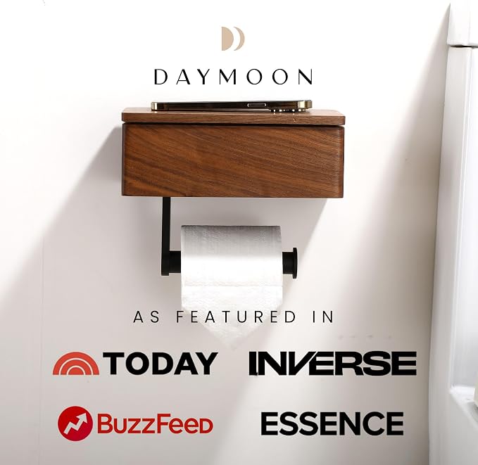 Day Moon™ Wood Toilet Paper Holder - Image 4