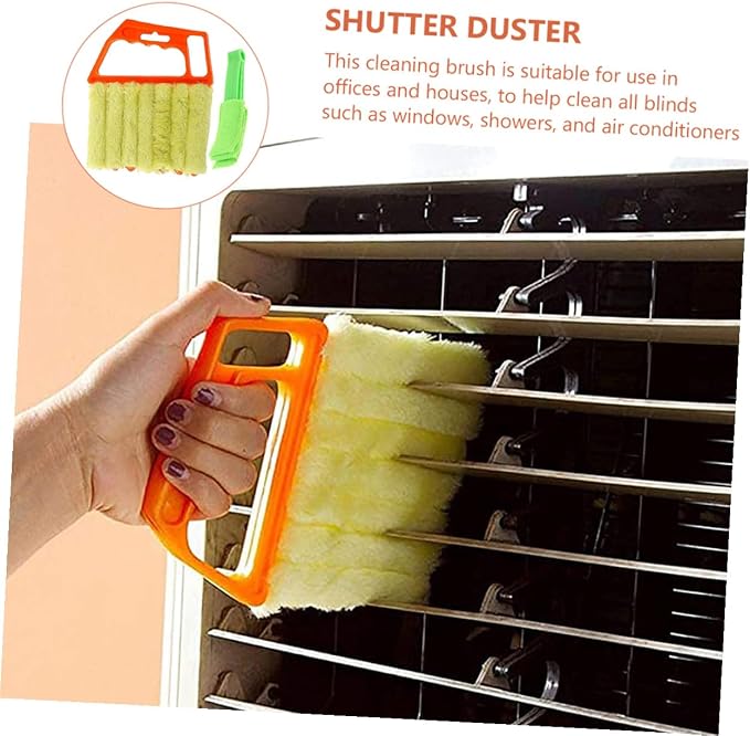 Operitacx Handheld Blinds Cleaning Brush 2pcs Set 7-Finger and 3-Finger Window - Image 4