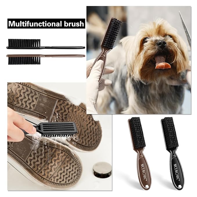 NICEMOVIC 10 Pcs Barber Clipper Cleaning Brush, Barber Accessories Supplies - Image 6