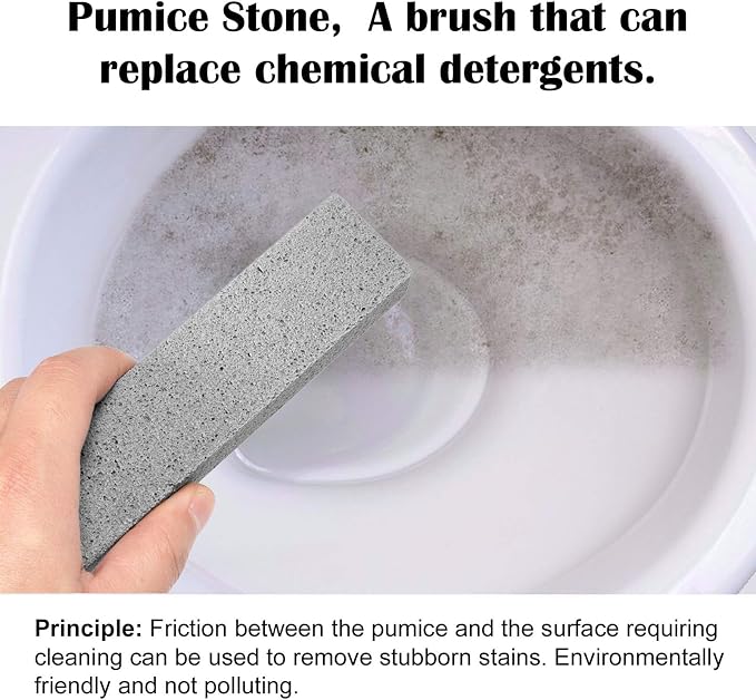 8 Pack Pumice Stone for Toilet Bowl Cleaning, Scouring Stick Remove Toilet Bowl - Image 2