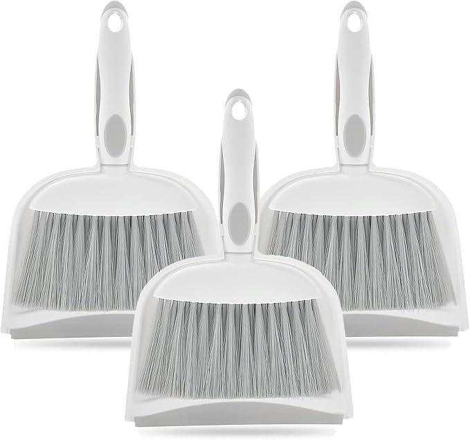 Dust pan, Mini Dustpan and Brush Set, Small Broom and Dustpan Set, Small Hand by Householdcleaningutensils