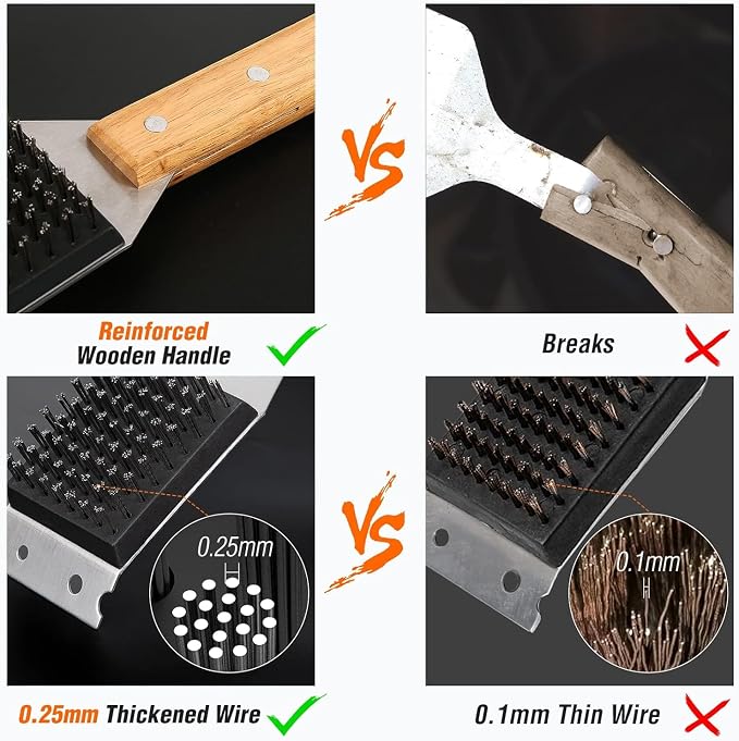 SIMPLETASTE Grill Brush and Scraper - Image 4