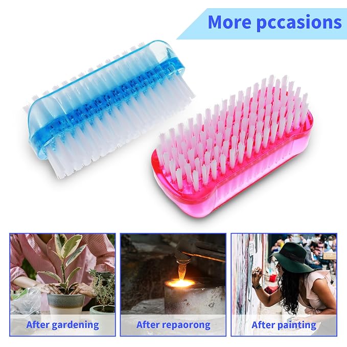 Nail Cleaning Brushes, Double Sided Nail Clean Up Brush - Image 6