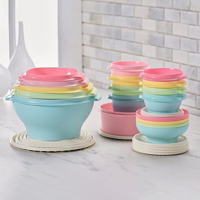 Tupperware Heritage Collection, 36 Piece Food Storage Container Set in Vintage - Image 8