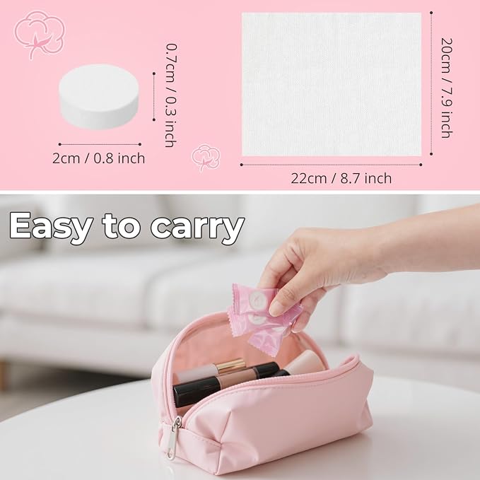Classycoo 200 PCS Disposable Compressed Towels Tablets- Individually Wrapped - Image 2