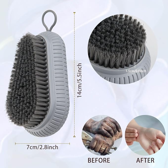 2 Pcs Nail Brush for Cleaning Fingernails, heavy Duty Finger Nail Scrub Brush - Image 7